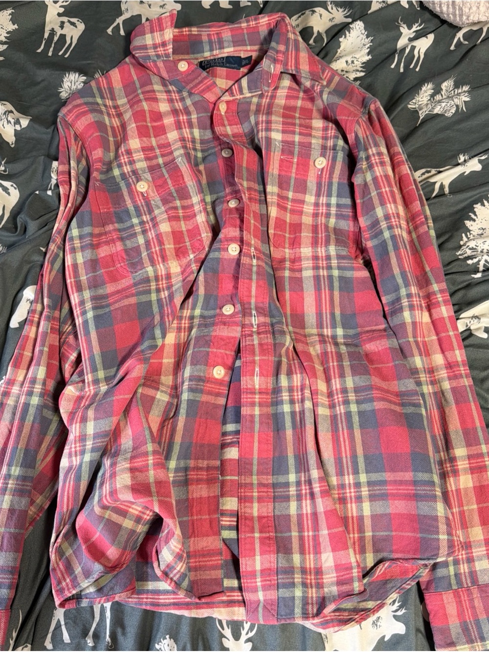 Polo Ralph Lauren Men's Red Plaid Button-Up Shirt